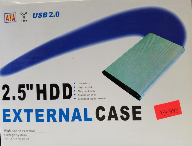 2.5 inch Hard Drive External Case with USB 2.0 - New in Cables & Connectors in Toronto (GTA) - Image 2
