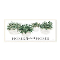 Stupell Industries Sweet Home Lush Succulents House Plants Sign Wall Plaque Art By Cindy Jacobs