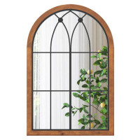 Ophelia & Co. Arched Window Finished Mirror With Back Board