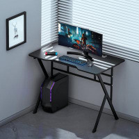Inbox Zero 47" W Height Adjustable Rectangle Computer Desk