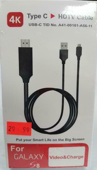 TYPE C TO HDMI 3-IN-1 ADAPTER - HDMI, USB 3.0 AND TYPE C - NEW