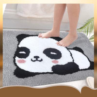 Indigo Safari Cute Panda Bathroom Rugs,Kids Bathroom Decor,Machine Washable Rug
