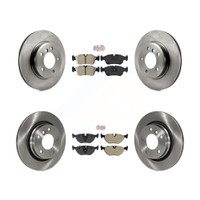 Front and Rear Disc Rotors and Semi-Metallic Brake Pads Kit by Transit Auto K8A-103284