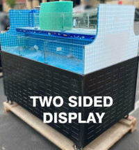 Double sided seafood mobile display case -
