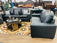 Black Leather Sofa Sets Ottawa!