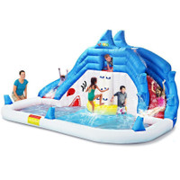 NEW INFLATABLE WATERSLIDE PARK BLOWER & SWIMMING POOL 8033