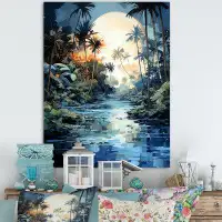 Bay Isle Home™ Moonlit Palms Forest I - Plants Canvas Prints