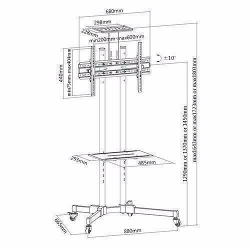 Promotion!  eGALAXY® Heavy duty Universal Mobile TV Cart TV Stand  for 32- 70 TV starting from in Video & TV Accessories in Ontario - Image 2