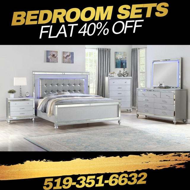 Modern Bedroom Set Sale !! Home Furniture Sale !! in Beds & Mattresses in Windsor Region - Image 4