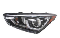 Head Lamp Driver Side Hyundai Santa Fe Sport 2017-2018 Halogen Sport Model Projector Type With Led Accent High Quality ,