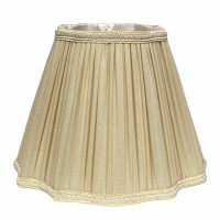 Winston Porter 13" H Silk/Shantung Bell Lamp shade ( Spider ) in Taupe