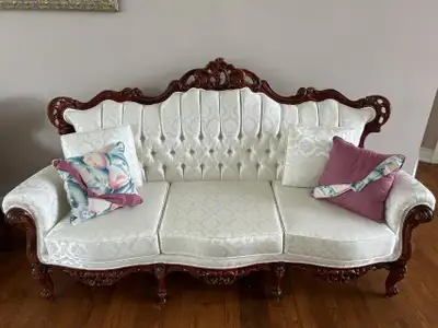 ONLINE AUCTION: Upholstered Button Back Sofa