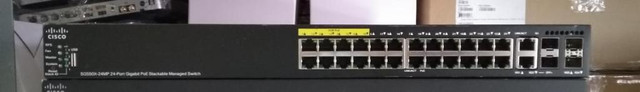Cisco SG550X-24MP-K9 V02 24-Port Gigabit PoE Stackable Managed Ethernet Switch in Networking