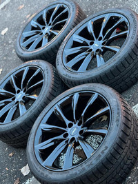 Brand NEW 19ART R171- TESLA Model 3 BLACK Winter / Snow tire Package + used 255/40/R19 Nexen WinGuard Sport snows
