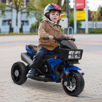 KIDS ELECTRIC PEDAL MOTORCYCLE RIDE-ON TOY 6V BATTERY POWERED W/ MUSIC HORN HEADLIGHTS MOTORBIKE FOR GIRLS BOY