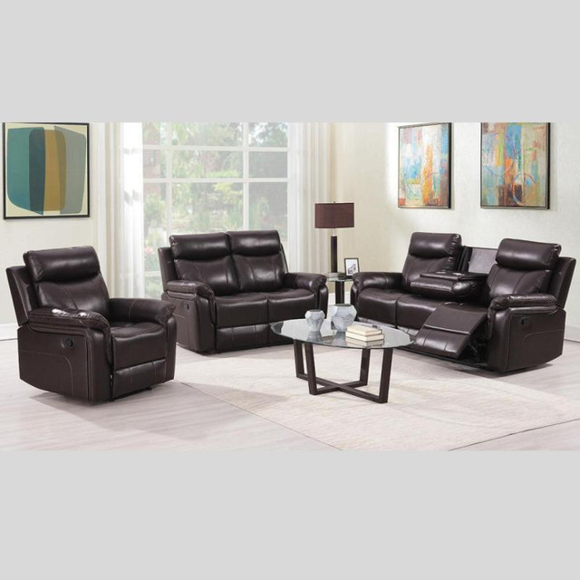 Modern LED Recliner Sofa Set Sale !!! in Chairs & Recliners in Québec - Image 3