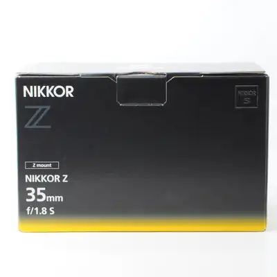 Nikkor z 35mm f1.8 S lens in excellent condition. Comes with the original box, hood, manual and caps...