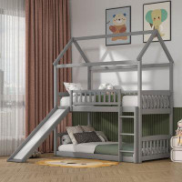Harper Orchard Twin Over Twin Canopy Standard Bunk Bed by Yikong