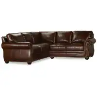 Bradington-Young Sterling Sectional (Leather, Tapered Legs)