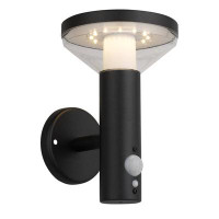 Latitude Run® Lynese Solar Outdoor Light Dusk to Dawn Wall Light Lantern Wireless LED Outside Sconce IP44 Waterproof