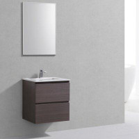 Orren Ellis Layla-Mae 24" Wall Mounted Single Bathroom Vanity Set