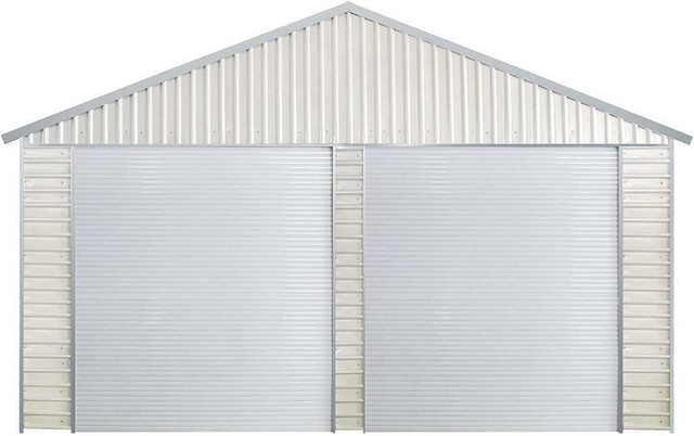 Brand New Double Garage Metal Shed with Side Entry Door different sizes available Certified & Warranty included in Outdoor Tools & Storage - Image 2