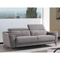 Brayden Studio Brayden Studio® Lancaster Living Room Fabric 3-Seater Sofa/Couch (Grey)