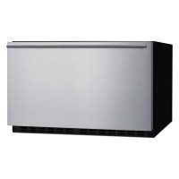 Summit Appliance Summit Appliance 30" Wide Black Cabinet Stainless Steel Panel Ready Commercially Approved Drawer All-Re