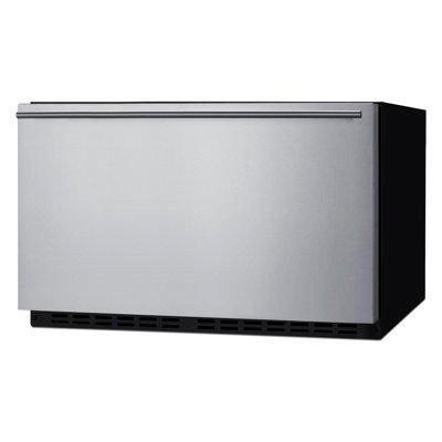 Summit Appliance Summit Appliance 30" Wide Black Cabinet Stainless Steel Panel Ready Commercially Approved Drawer All-Re in Refrigerators