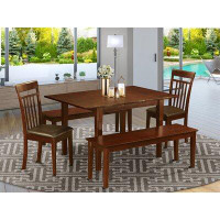 Winston Porter Agesilao Butterfly Leaf Solid Wood Rubberwood Dining Set
