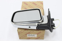 Toyota Pickup 1989-1991 4Runner Hilux Outer Rear View Side Mirror Left LH Chrome