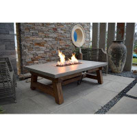 Elementi 18" H x 36" W Stone Propane Outdoor Fire Pit Table