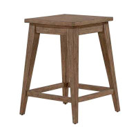 Loon Peak Jaquandre Solid Wood 24" Counter Stool