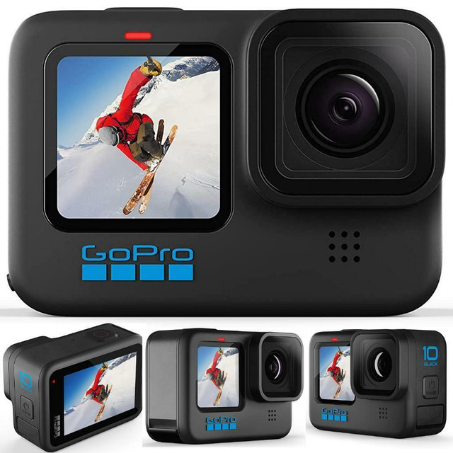 HUGE Discount Today! GoPro HERO10 Black Waterproof Action Camera Front LCD &Touch Rear Screens | FAST, FREE Delivery in Cameras & Camcorders
