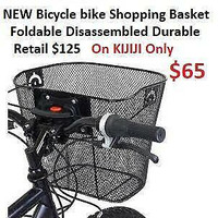 NEW Bicycle bike Shopping Basket Foldable Disassembled Durable