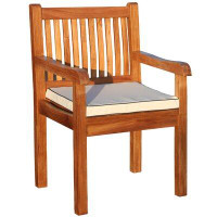 Wildon Home® Bedard Teak Patio Dining Chair with Cushion