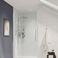 Ove Decors Endless Pasadena 34.02" W x 32.01" D x 72.01" H Frameless Rectangle Shower Kit with Base Included