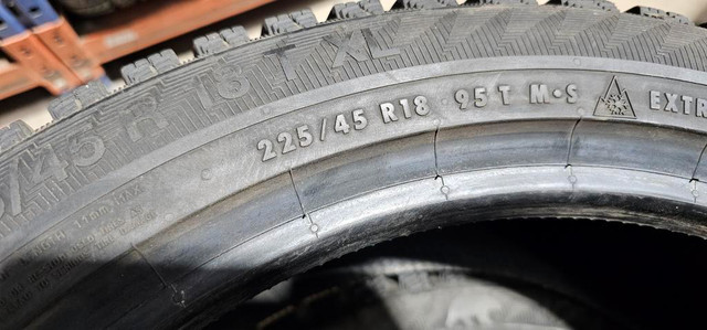 245/40/18 225/45/18  kit staggered hiver michelin/gislaved in Tires & Rims in Greater Montréal - Image 2
