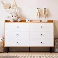 Ebern Designs Ebern Designs Dresser With 6 Drawers Wood Dresser For Bedroom