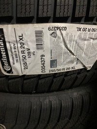 FOUR NEW 255 / 50 R20 CONTINENTAL TS850 SUV WINTER TIRES -- SALE