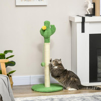 Cat Scratching Post 15.6" x 15.6" x 32.7" Green