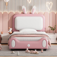 Latitude Run® Upholstered Rabbit-Shape Princess Bed