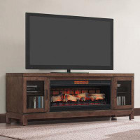 ClassicFlame ClassicFlame Berkeley 76-In Infrared Electric Fireplace TV Stand in Spanish Grey - 1,000 SQ FT