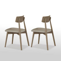 Orren Ellis 33.84" Solid Back Upholstered Side Chair(Set of 2)