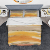 Made in Canada - East Urban Home Gilded II Duvet Cover Set