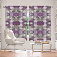 East Urban Home Lined Window Curtains 2-panel Set for Window Size by Pam Amos - Daisy Blush 2 Plum