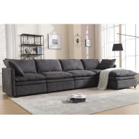Latitude Run® Modern U-shaped Sectional Sofa ,5-seat Sleeper Sofa Couch with Chaise Lounge