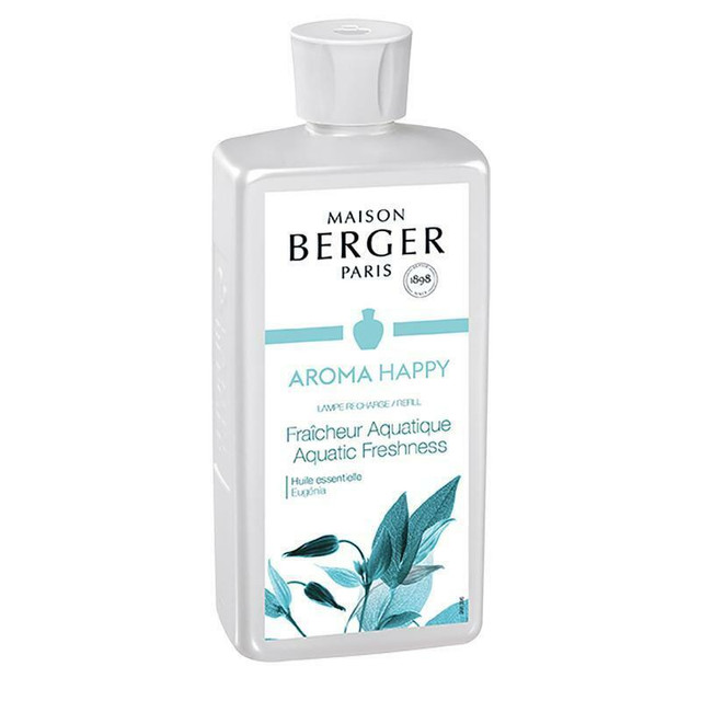 Maison Berger Aroma Happy  Aquatic Freshness Lamp Fragrance 500ML 415373 in BBQs & Outdoor Cooking