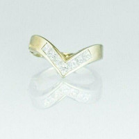 (I-6101-090) 14k white gold multistone princess cut diamond ring