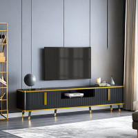 Mercer41 Minimalism Adisynne Luxury Media Console TV Stand with for TVs Up to 85"